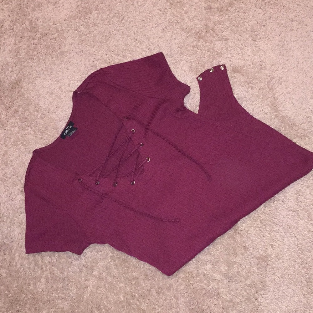 Burgundy body suit